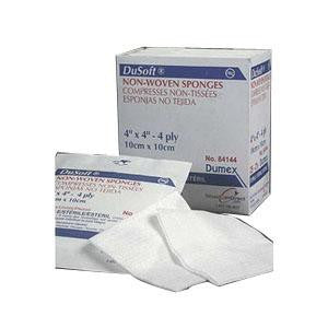 BX/25 (2/PK) DUSOFT NON-WOVEN SPONGE 4IN x 8IN, 4PLY, STERILE