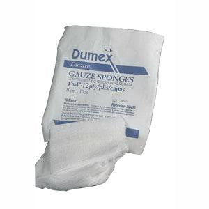 (CS/40) PK/200 DUCARE WOVEN GAUZE SPONGE 2IN x 2IN, 12PLY, NON-STERILE