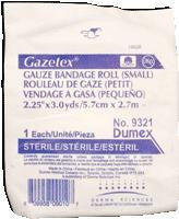 CS/100 PK GAZETEX BANDAGE ROLL 2.5IN x 3YDS, 6PLY, STERILE