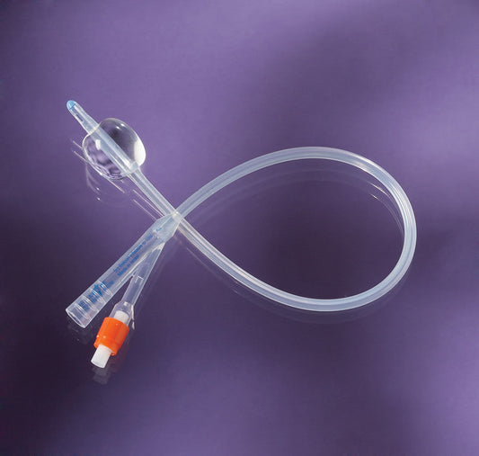 BX/10 100% SILICONE FOLEY CATHETER, SIZE 10FR, 3CC, 2WAY