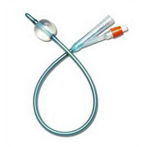 BX/10  SILVERTOUCH 2-WAY SILVER HYDROPHILLIC COATED 100% SILICONE FOLEY CATHETER, 18FR, 5CC