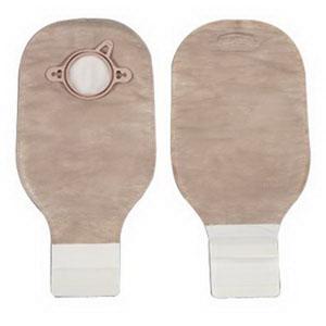 New Image Two-Piece Drainable Pouch, Flange 2-3/4" (70mm) Beige 12" (30cm) - Box of 10