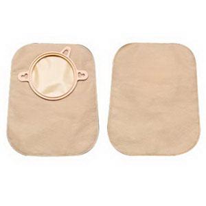 New Image Two-Piece Closed Mini Pouch , Flange 1-3/4" (44mm), Beige 7" (18cm) - Box of 30