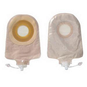Premier One-Piece Urostomy Pouch, Pre-Cut Stoma Opening 1-3/4" (44mm), Transparent 9" (23cm) - Box of 10