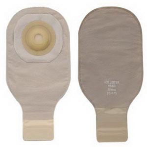 Premier One-Piece Drainable Pouch, Pre-Cut Stoma Opening 1" (25mm), Beige 12" (30cm) - Box of 5