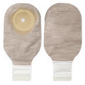 Premier One-Piece Drainable Pouch, Pre-Cut Stoma Opening up to 2-1/8" (55mm), Beige 12" (30cm),  Lock 'n Roll Closure - Box of 10