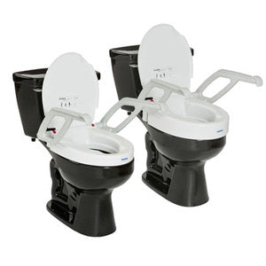 EA/1 TOILET SEAT RAISER,WITH ARMRESTS AND LID,W14" X L15" 330LB 2"