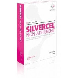 BX/10 SILVERCEL® NON-ADHERENT HYDRO-ALGINATE ANTIMICROBIAL DRESSING WITH SILVER 5CM X 5CM