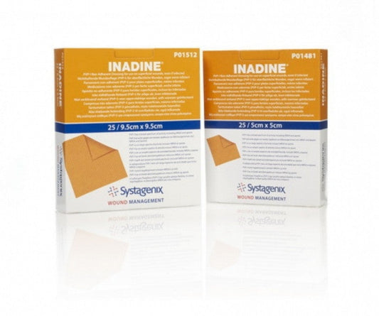 BX/25 INADINE® PVP-I NON ADHERENT DRESSING 9.5CM X 9.5CM