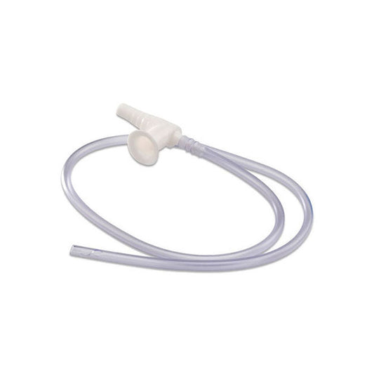 CS/50 SUCTION CATHETER WHISTLE TIP WITH CHIMNEY VALVE,COILED PACKED,SAFET-VAC,14FR