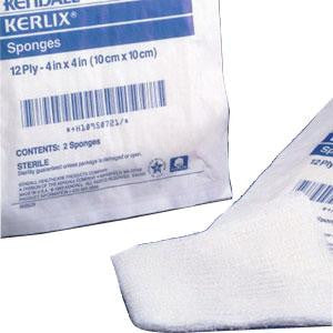 BX/25 KERLIX STERILE SPONGE, 12PLY, SIZE 10CM X 10CM (4IN X 4IN)