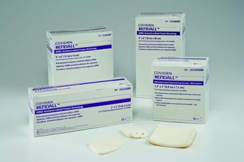 BX/10  AMD ANTIMICROBIAL FOAM DRESSING, 4IN X 4IN