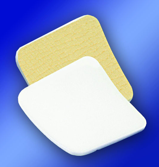 BX/10 KENDALL AMD ANTIMICROBIAL FOAM BORDER DRESSING, 7.5IN X 7.5IN (6IN X 6IN PAD)