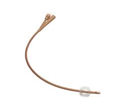 BX/10  DOVER SILVER FOLEY CATHETER, 100% SILICONE WITH SILVER HYDROGEL COATING, 2-WAY, 5CC, 20FR