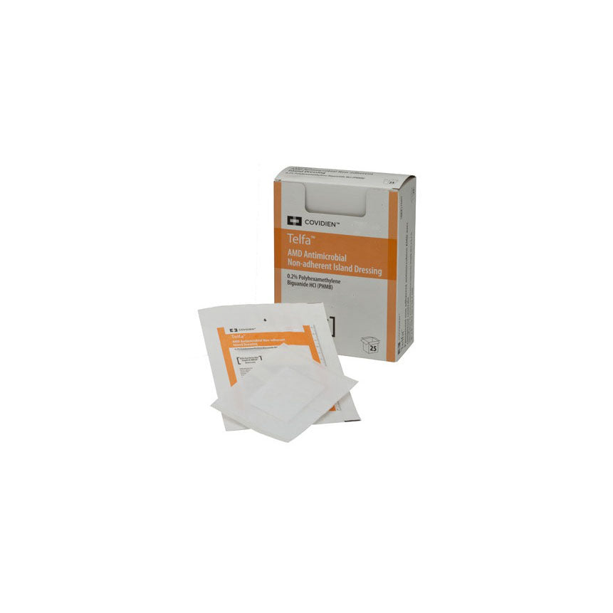 TY/25 TELFA ANTIMICROBIAL NON ADHERENT ISLAND DRESSING, 4" X 10'