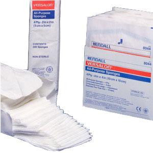 PK/50 CURITY GAUZE SPONGE,NON-WOVEN STERILE 2" X 2" 4PLY