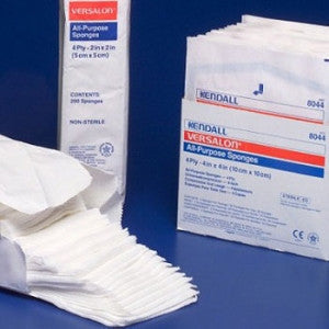 BX/25PK (2/PK) VERSALON NON-WOVEN 4-PLY SPONGE 3"X3" STERILE LINT-FREE RAYON/POLY BLEND