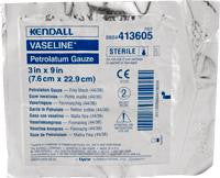 BX/50 VASELINE PETROLATUM GAUZE, 3IN X 9IN, STERILE, NON-ADHERENT.