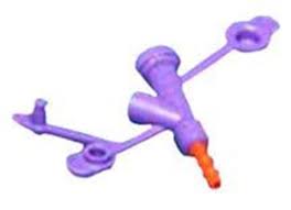 EA/1 KANGAROO ADAPTER,Y-PORT/PEG NON STERILE-ORANGE 16FR