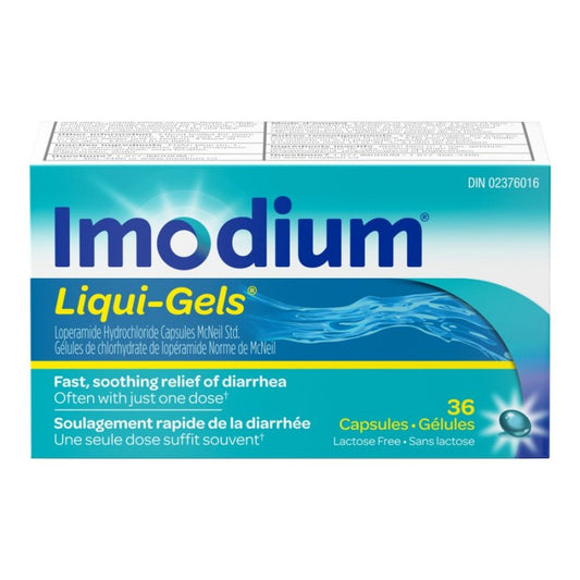 Imodium Liqui-Gels 36 Capsules