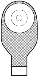 BX/10 MARLEN ULTRALITE 1-PIECE DRAINABLE POUCH W/  DEEP CONVEX BARRIER, PRE-CUT 7/8IN OPENING, OPAQUE