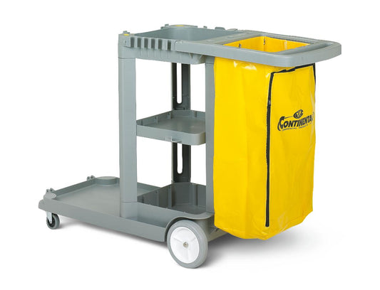 EA/1  JANITOR CART (55.63"L x 30"W x 38"H) , GRAY