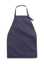 EA/1 MEDLINE APRON STYLE DIGNITY ADULT BIB W/SNAP ,NAVY BLUE,15.76" X 11.82"