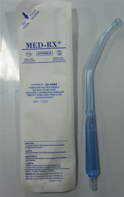 CS/50 SUCTION YANKAUER BULB TIP W/O VENT