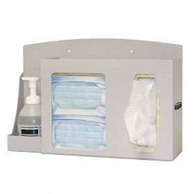 EA/1 RESPIRATORY HYGIENE STATION FOR MASKS, SANITIZER AND TISSUE