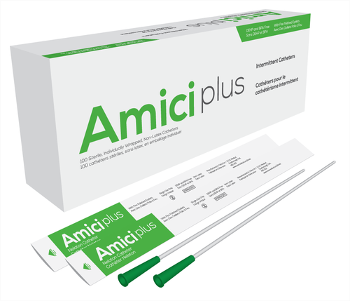 BX/100 AMICI ULTRA MALE INTERMITTENT CATHETERS, SIZE 10FR 16IN
