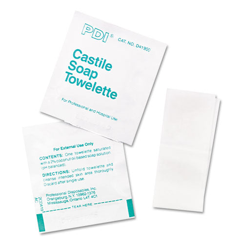 BX/100  CASTILE SOAP TOWLETTES
