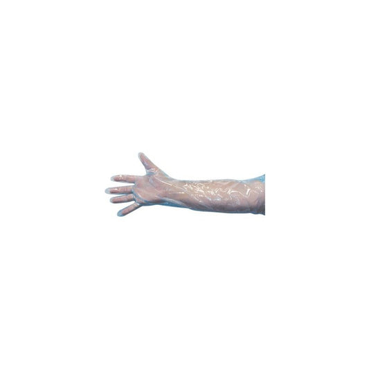 CS/10 POLY SHOULDER LENGTH VET GLOVE BLUE