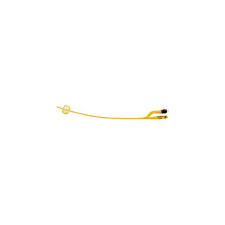 BX/10 GOLD 2-WAY PEDIATRIC SILICONE CATHETER, 8FR, 3CC