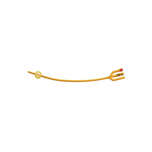 BX/10 GOLD SILICONE COATED 3-WAY FOLEY CATHETER, 24FR 30CC