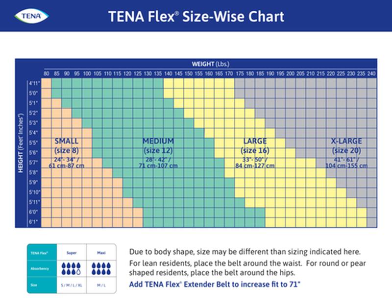 TENA® ProSkin™ Flex Maxi Brief, Maximum Absorbency, Size 12/Medium