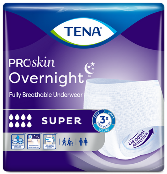 TENA® Overnight™ Super Protective Incontinence Underwear, Overnight Absorbency, Large