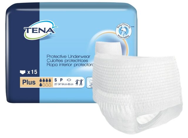 TENA® Plus Protective Incontinence Underwear, Plus Absorbency,  Small