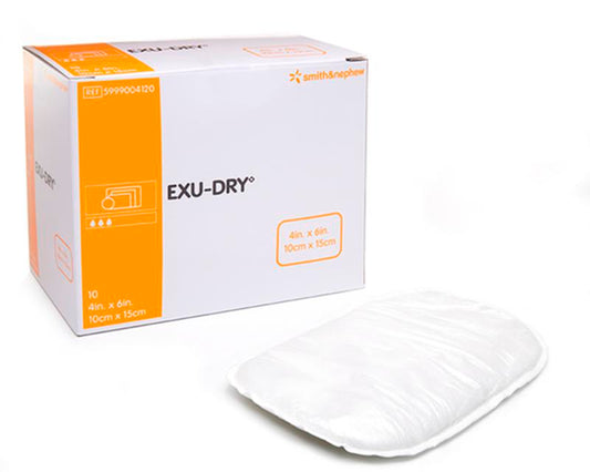 BX/10 EXU-DRY BURN WOUND DRESSING, SIZE 10CM X 15CM