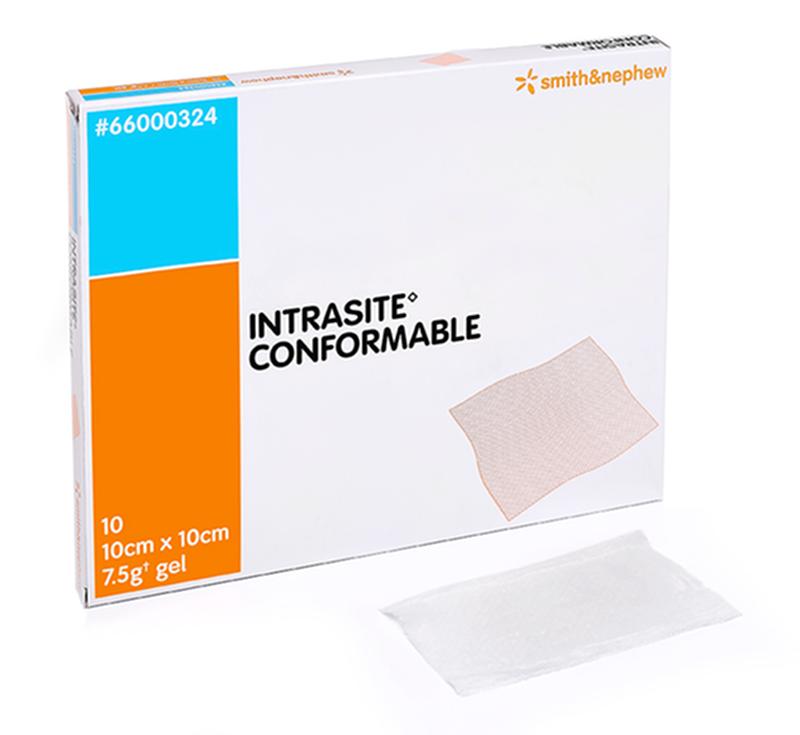BX/10 INTRASITE CONFORMABLE HYDROGEL DRESSING, SIZE 10CM X 20CM