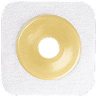 Natura® Flexible Stomahesive® Skin Barrier, 5" x 5" (12.5cm x 12.5cm) White, Cut-to-Fit Stoma Opening 1/2" - 2-1/4" (13mm - 57mm), Flange 2-3/4" (70mm) - Box of 10