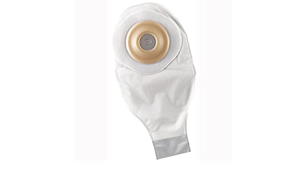 ActiveLife® One-Piece Durahesive® Skin Barrier, Pre-Cut Stoma Opening 1-3/4" (45mm), Drainable Pouch, Transparent 12" (30.5cm), Tail Clip - Box of 5