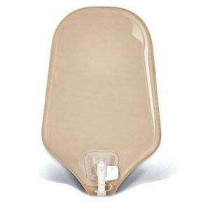 Natura® Two-Piece Urostomy Pouch, Flange 1-3/4" (45mm), Opaque 9" (23cm), Accuseal® Tap - Box of 10