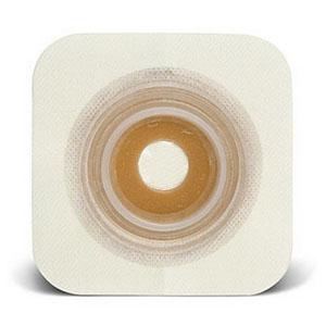 Natura® Convex Durahesive® Skin Barrier, 5" x 5" (12.5cm x 12.5cm) White, Moldable Stoma Opening 1-1/4" - 1-3/4" (33mm - 45mm), Flange 2-1/4" (57mm) - Box of 10