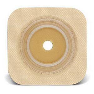 Natura® Durahesive® Skin Barrier, 4" x 4" (10cm x 10cm) , Cut-to-Fit Stoma Opening 1/2" - 3/4" (13mm - 19mm), Flange 1-1/4" (32mm) - Box of 10