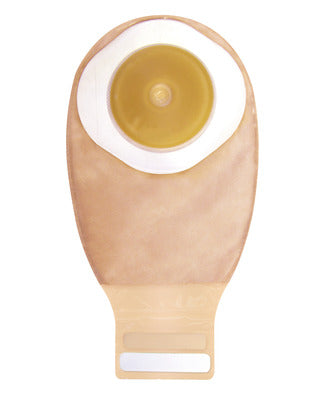 Esteem®+ One-Piece Convex Durahesive® Skin Barrier, Pre-Cut Stoma Opening , Drainable Pouch, Transparent 12" (30.5cm), InvisiClose® - Box of 10