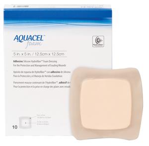 BX/10 AQUACEL FOAM  ADHESIVE DRESSING, STERILE 12.5CM X 12.5CM