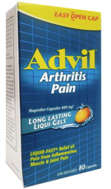 Advil Arthritis Pain Long Lasting Liqui-gels 80 Capsules