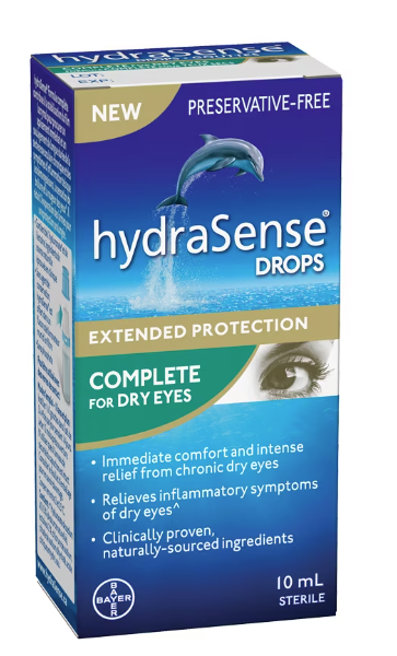 hydraSense Drops Complete for Dry Eyes.