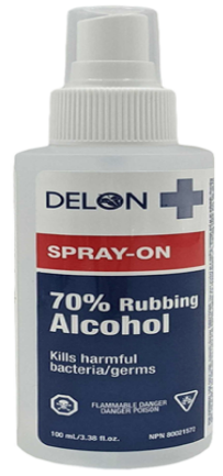 Delon Spray-ON 70% Rubbing Alcohol