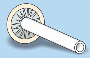BX/50 URO-CON TEXAS STYLE CATHETER, 4",TUBE, 35MM DIAMETER, SIZE LARGE.